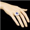 Image 3 : 18K Gold 3.44ct Tanzanite & 1.58ctw Diamond Ring