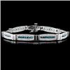 Image 1 : 14K White Gold 3.82ctw Fancy Color Diamond Bracele