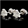 Image 2 : 14K White Gold 0.72ctw Diamond Earrings