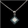 Image 1 : 14K Gold 0.55ctw Diamond Pendant