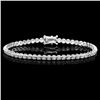 Image 1 : 18k White Gold 3.00ct Diamond Bracelet