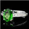 Image 2 : 14K Gold 3.00ct Tourmaline & 1.00ctw Diamond Ring