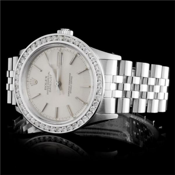 Rolex 36MM SS Diamond DateJust Watch