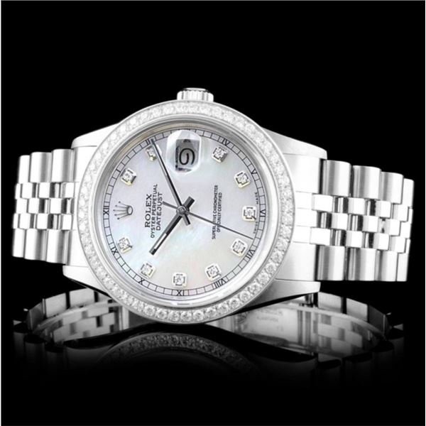 Rolex Diamond DateJust 36MM Wristwatch