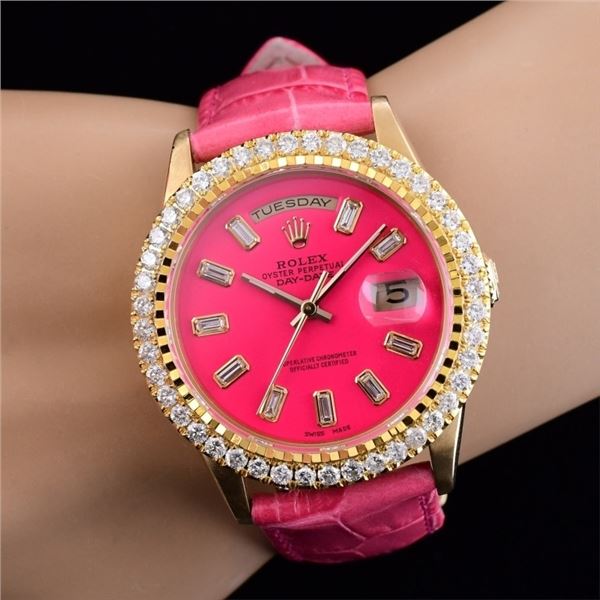 Rolex Day-Date President 18K Diamond Watch 2.50ct