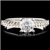 Image 2 : 18K WG Diamond Ring 0.85ctw
