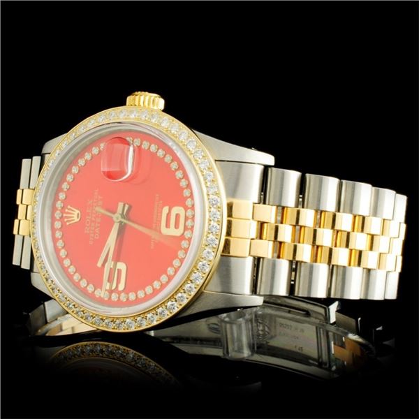 Rolex DateJust Diamond YG/SS Watch