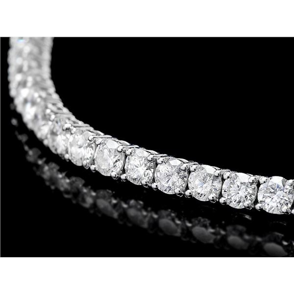 18k WG Diamond Bracelet 8.00ct