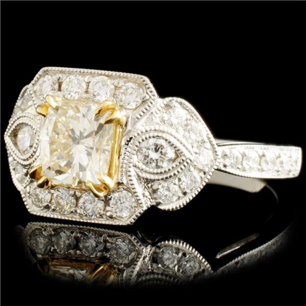 18K White Gold Fancy Diamond Ring 1.47ctw