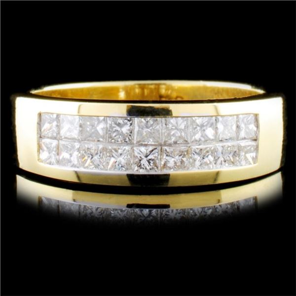 18K Yellow Gold Diamond Ring 0.80ctw