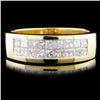 Image 1 : 18K Yellow Gold Diamond Ring 0.80ctw