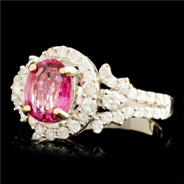 18K WG Spinel 1.59ct & Diamond 0.84ctw Ring