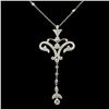 Image 1 : 18K White Gold Diamond Necklace 1.87ctw