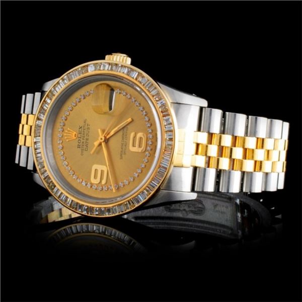 Rolex DateJust Diamond 3.50ct Watch 36MM