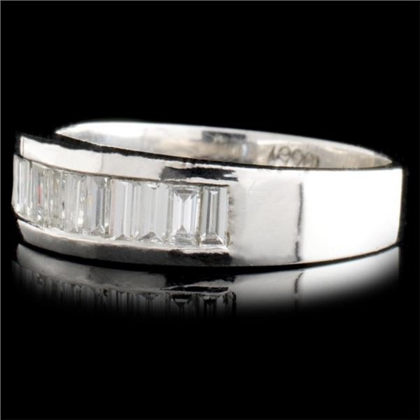Platinum Diamond Ring 0.86ctw