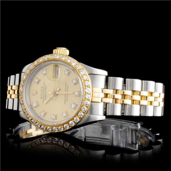 Rolex Diamond Ladies Watch DateJust TT