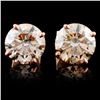 Image 2 : 14K Rose Gold Stud Diam Earrings 4.06ctw
