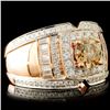Image 3 : 18k Rose Gold Diamond Ring 2.13ctw