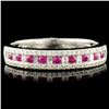 Image 2 : 14K WG Ruby 0.19ct & Diamond Ring 0.25ctw