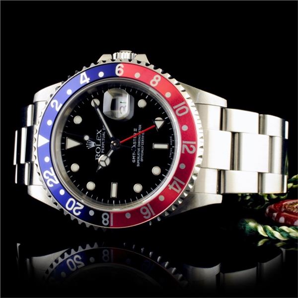 Rolex GMT-Master 2 Pepsi SS Wristwatch