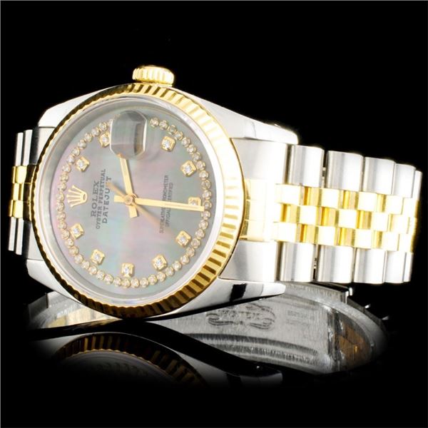 Rolex Diamond DateJust Two-Tone 36MM Watch
