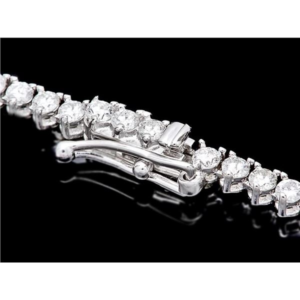 18K White Gold Diamond Necklace 6.00ct