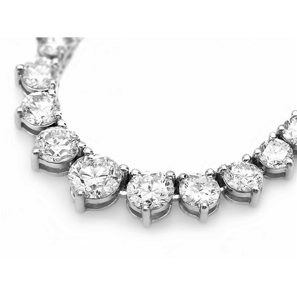 18K WG Diamond Necklace 12.00ct