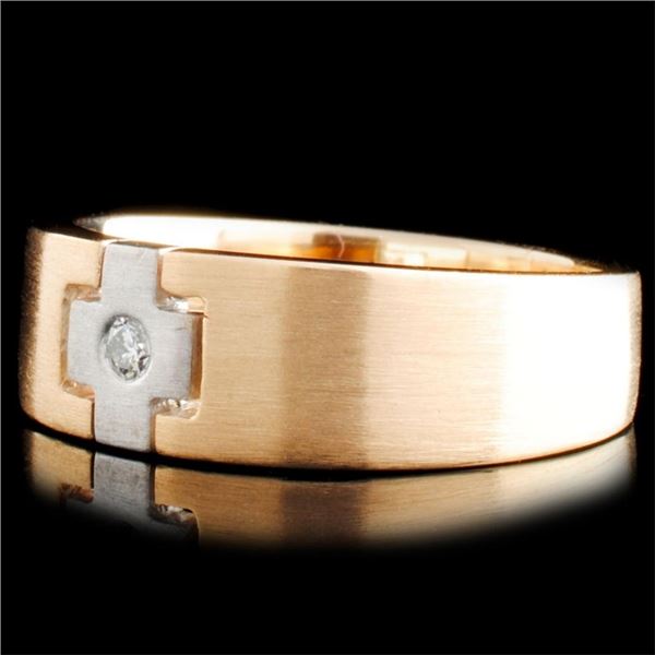 14K White Gold Diamond Ring 0.05ctw