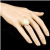 Image 3 : 14K Yellow Gold Opal 8.01ct & Diamond Ring 0.97ct