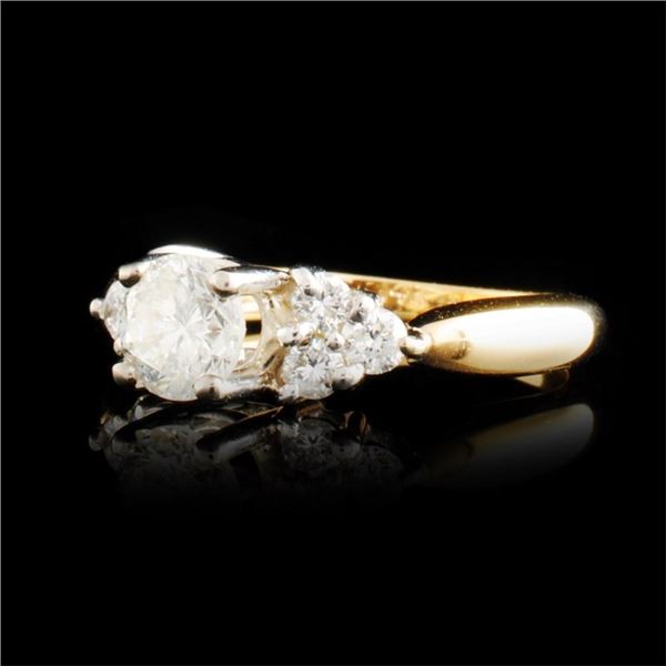 14K Yellow Gold Diamond Ring 0.98ctw