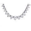 18K White gold Diamond Necklace 9.50ct