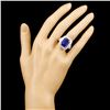 Image 4 : 18K Gold Ring: Tanzanite 8.13ct, Diamonds 1.58ctw
