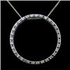 Image 1 : 0.92ctw Colored Diamond Pendant in 18K WG