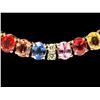 40.00ct Sapphire & 1.00ct Diam Necklace, 14k Gold