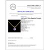 Image 4 : 14K Gold 0.73ctw Sapphire Pendant