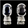 Image 1 : 18K Gold 3.52 Alexandrite & 3.52ctw Diamond Earrin
