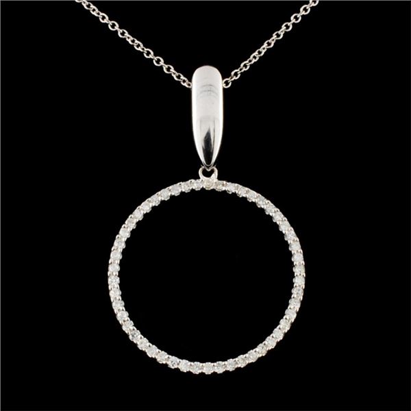 14K Gold 0.37ctw Diamond Pendant