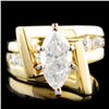 Image 1 : 18K Gold 1.60ctw Diamond Ring