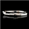 Image 2 : 14K Gold 0.88ctw Diamond Bangle