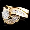 Image 2 : 14K Gold 2.22ctw Diamond Ring