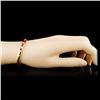 Image 3 : 18K Gold 2.30ctw Ruby & 1.24ctw Diamond Bangle