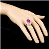 Image 3 : 18K Gold 8.52ct Ruby & 1.13ctw Diamond Ring