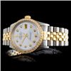 Image 1 : 36MM Rolex DateJust Watch with Diamonds in YG/SS