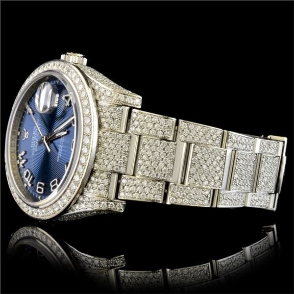 Diamond Rolex DateJust Full Bust Watch, 12.95ct