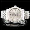 Image 2 : 36mm Diamond Rolex SS DateJust Watch