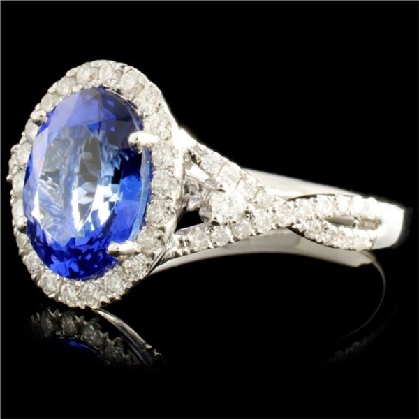 2.35ct Tanzanite & 0.45ctw Diam Ring in 14K Gold