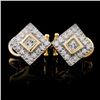 Image 1 : Diamond Earrings 0.80ctw in 14K Gold