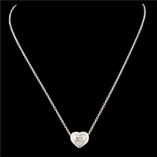 0.50ctw Platinum Pendant with Diamonds