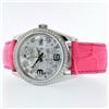 Image 3 : Pink Floral Diamond DateJust Watch, 36mm Rolex