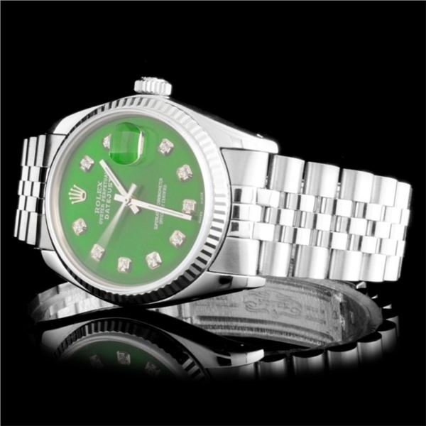 Diamond 36MM Rolex DateJust Watch